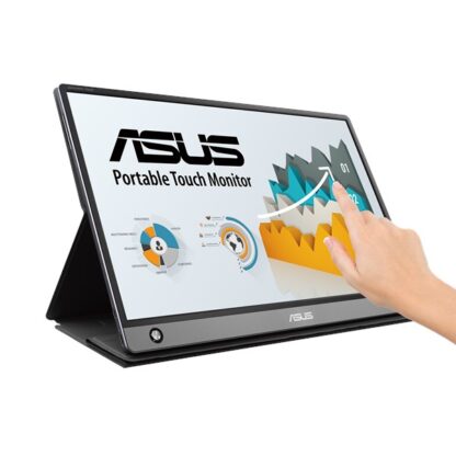 ASUS ZenScreen 15.6" 1080P Portable Touch Monitor (MB16AMT) - Full HD, IPS, 10-point Touch, Built-in Battery