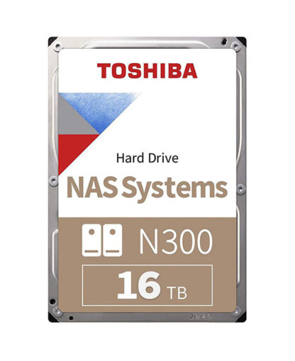 Toshiba N300 16TB NAS 3.5” SATA HDD N300 NAS Hard Drive Built for 24/7 reliability (HDWG31GUZSVA)