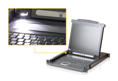 ATEN CL1000M PS/2 VGA SLIDEAWAY Console; 17" TFT-LCD, KB, & Touchpad - Image 3